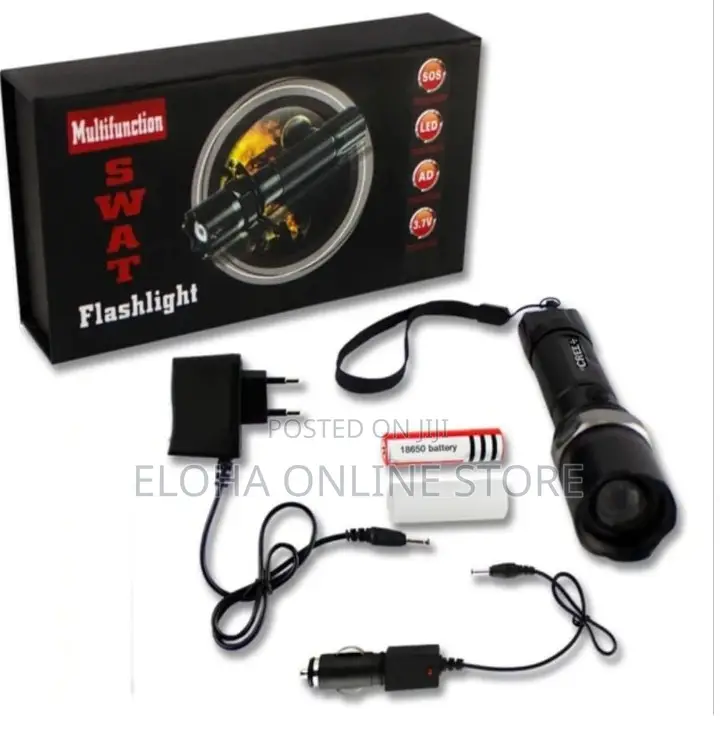 Multifunctional Long Range Flashlight