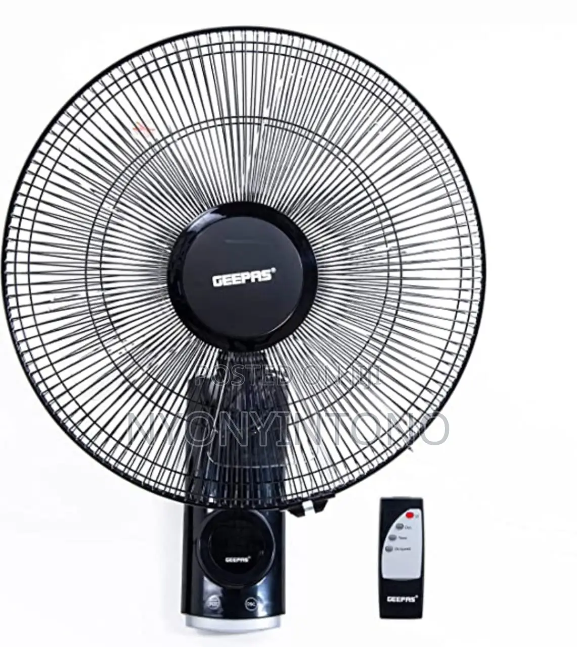 Geepas 16" Wall Fan With Remote and 2 Years Warranty.