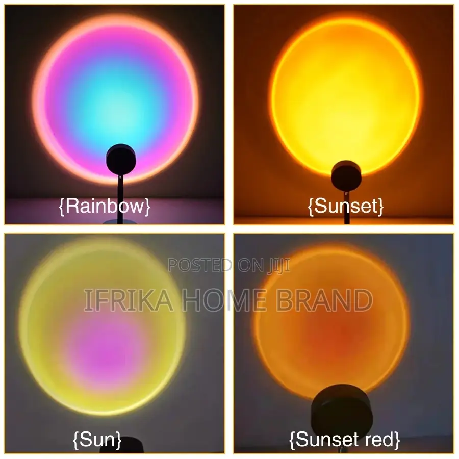 LED Sunset Night Light Projector Atmosphere Camera Lamp