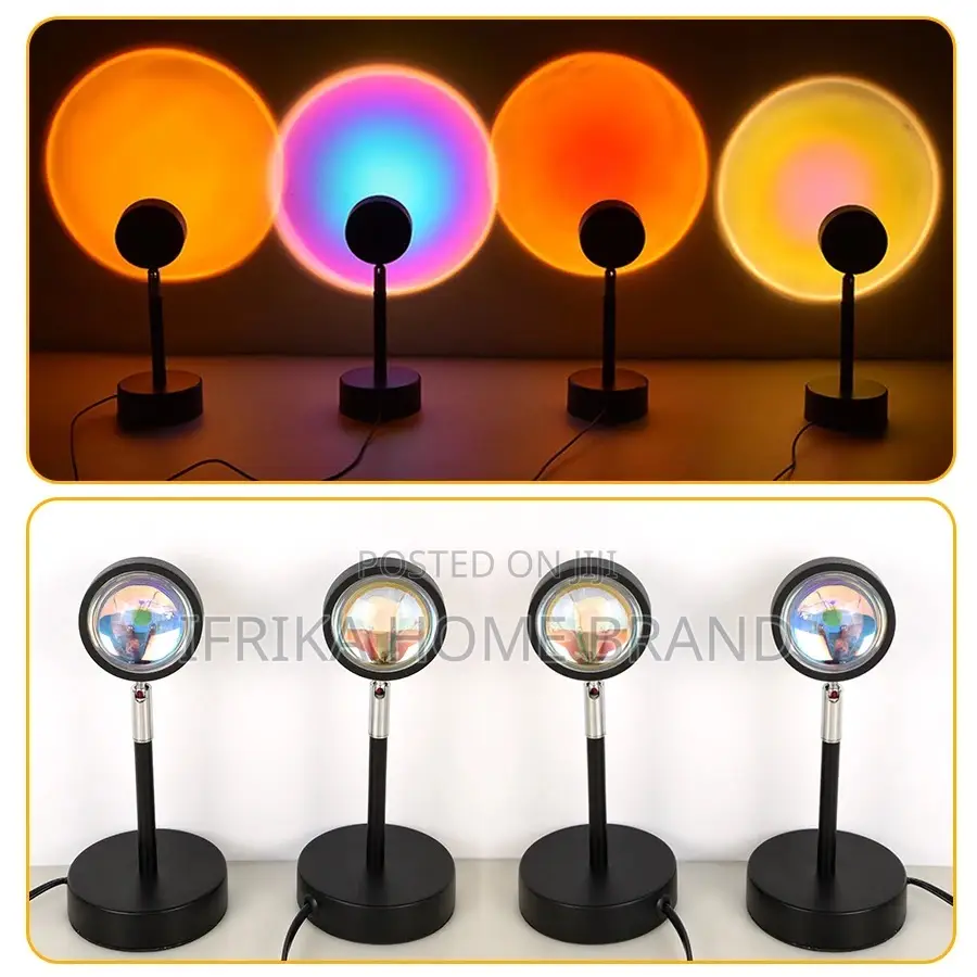 LED Sunset Night Light Projector Atmosphere Camera Lamp