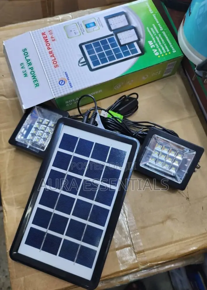 Mini Solar Lighting System With 2 Lights