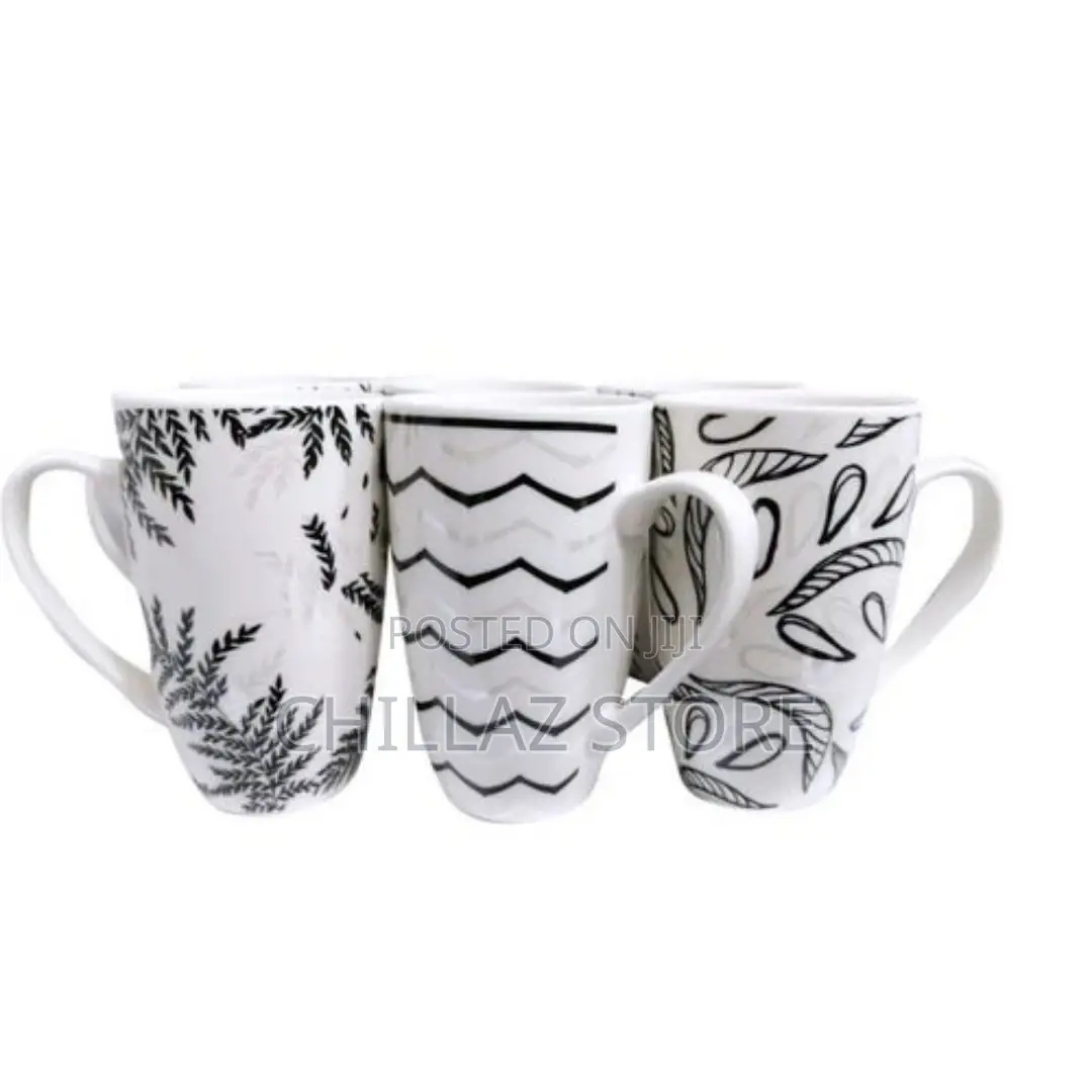 Set of 6 Pieces of Designed Cups/Mugs