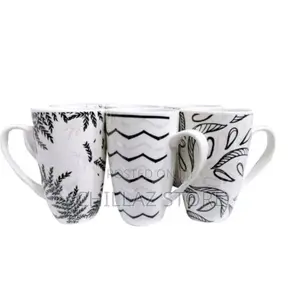 Set of 6 Pieces of Designed Cups/Mugs