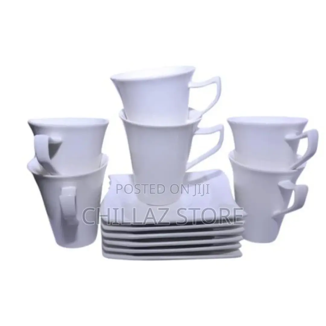 6 Pieces of Cups and 6 Saucers