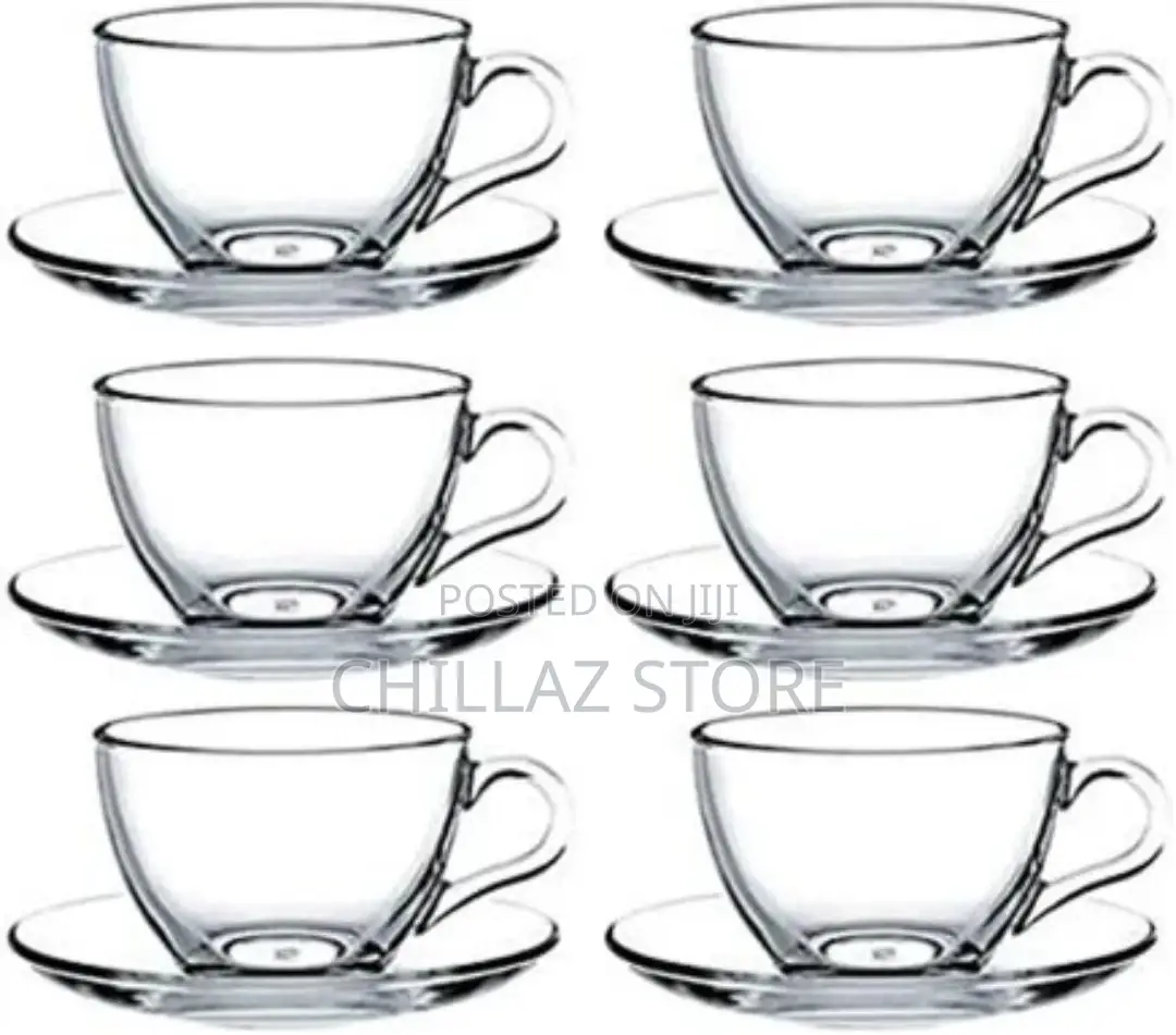 Luminarc 6 Pieces of Cups and 6 Saucers -