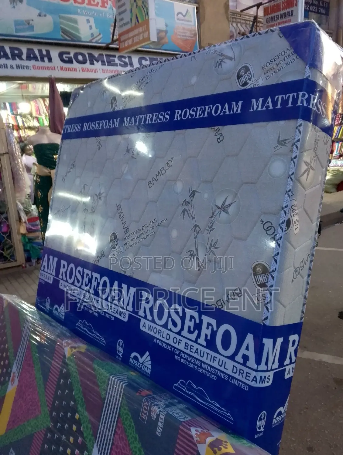 Rosefoam Mattress High Density.5*6*6inches.( Gray)