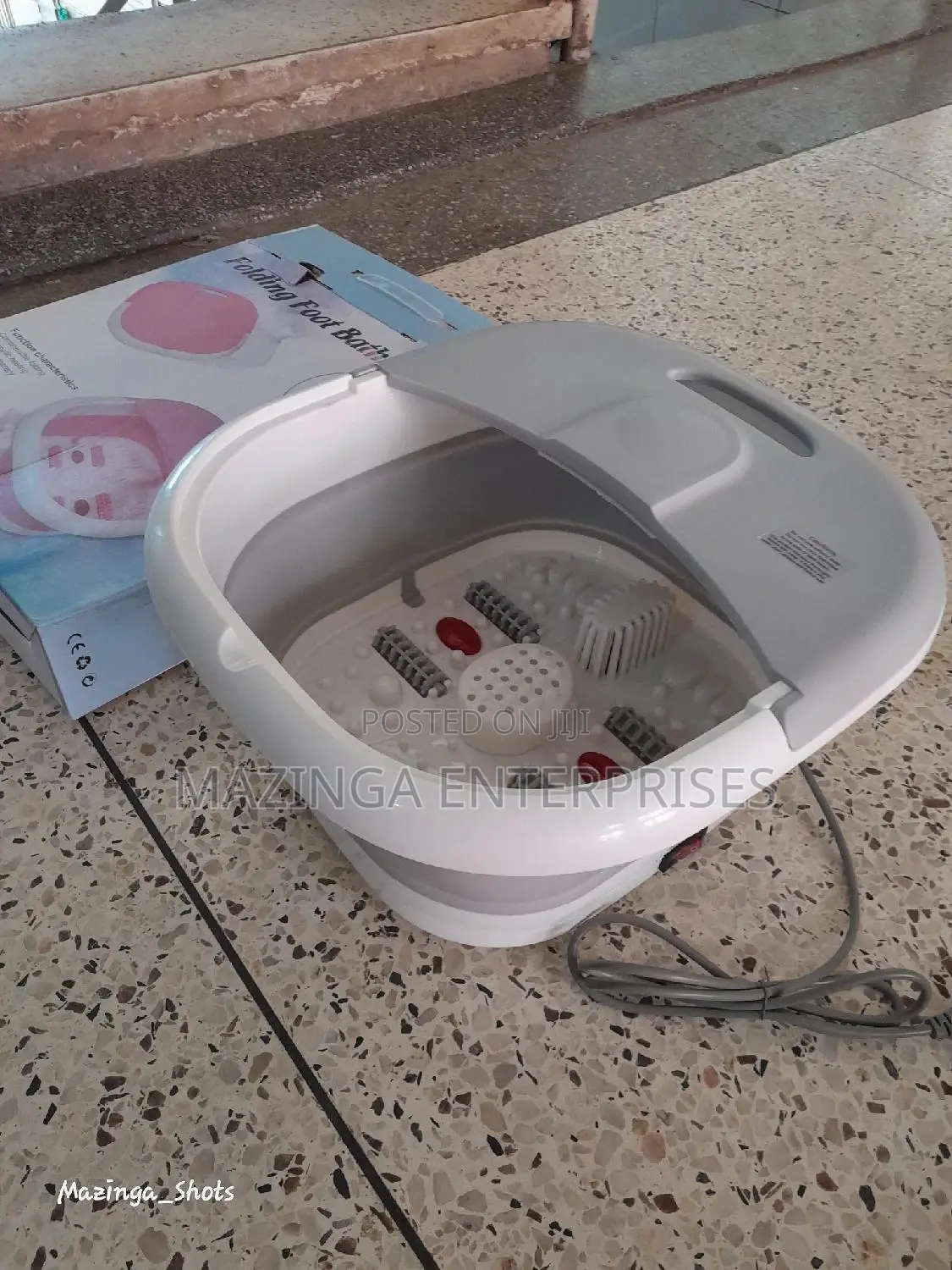 Folding Foot Bath Massager(Automatc Heating Magntic Therpy)
