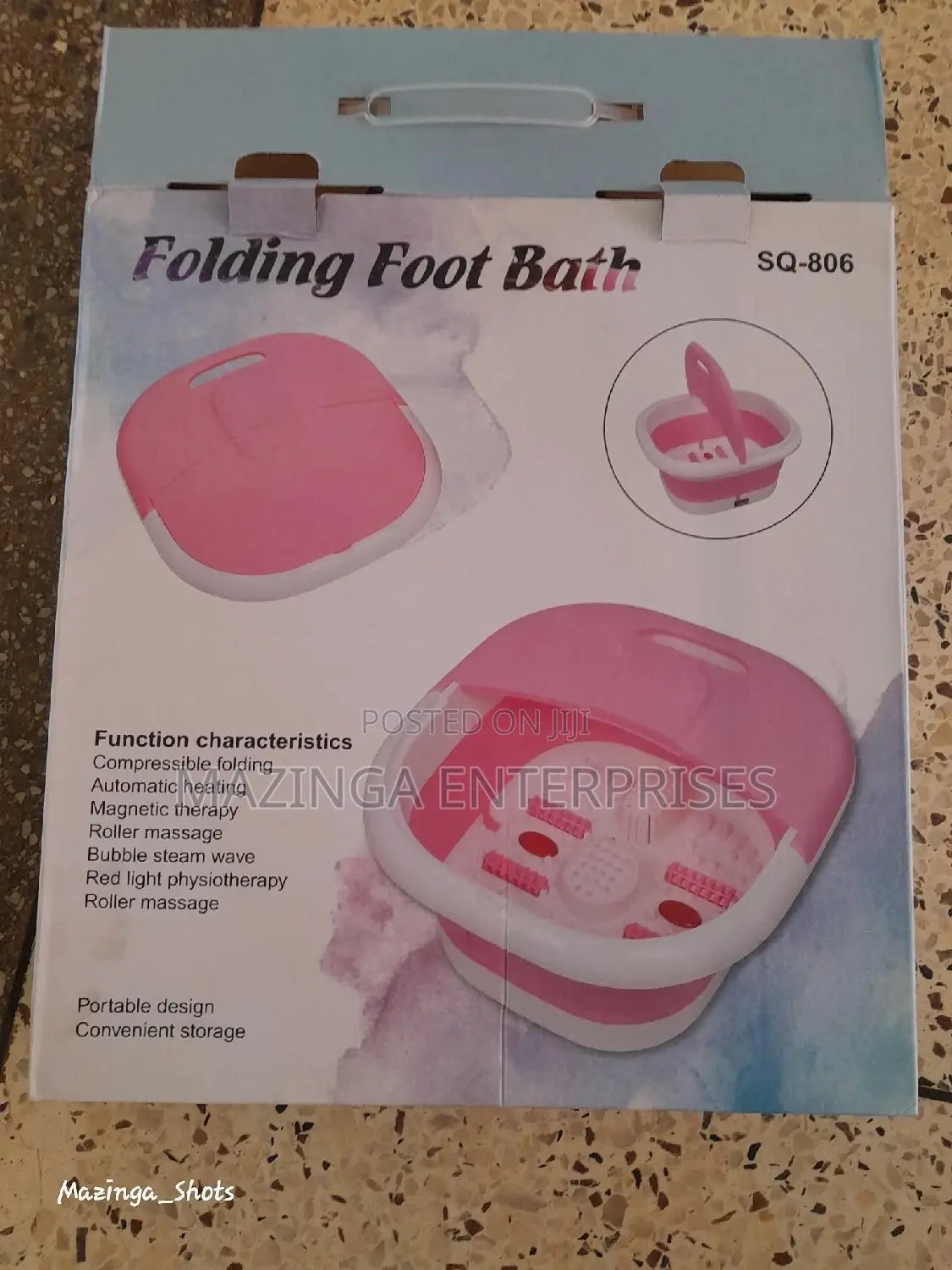 Folding Foot Bath Massager(Automatc Heating Magntic Therpy)