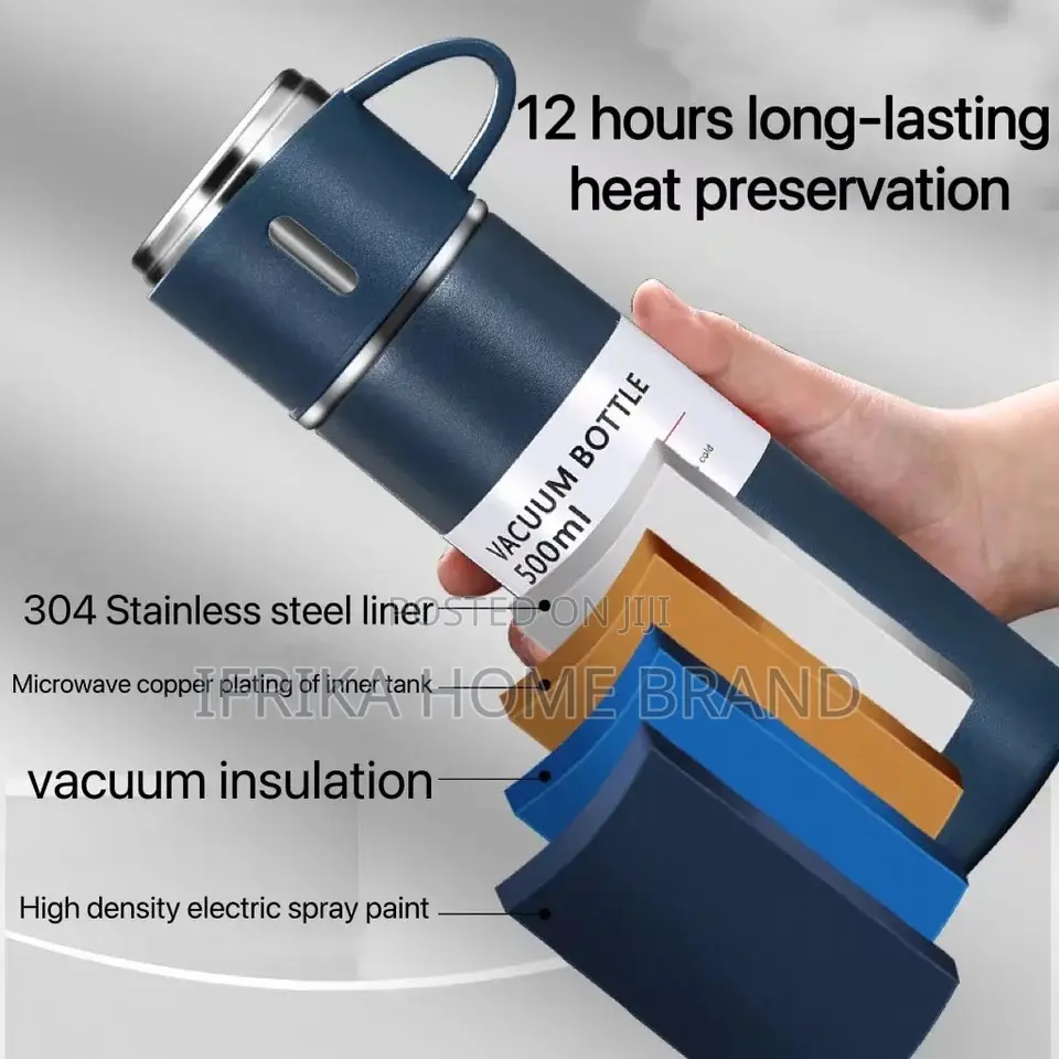 Mini 500ML Stainless Steel Vacuum Flask Set Thermos Bottle