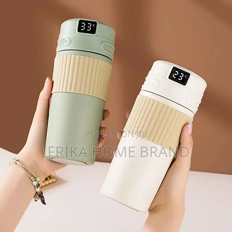480ml Temperature Display Coffee Cup Thermal Water Bottle