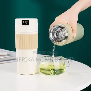 480ml Temperature Display Coffee Cup Thermal Water Bottle