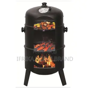 Outdoor 3 in 1 Barrel BBQ Large Barbecue Charcoal Grill