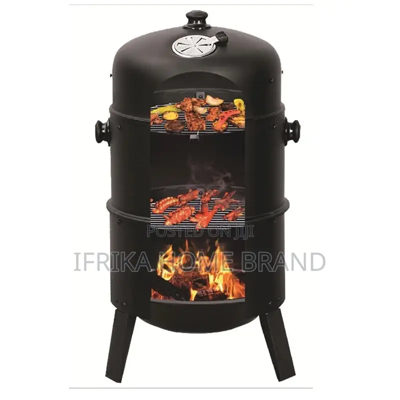 Outdoor 3 in 1 Barrel BBQ Large Barbecue Charcoal Grill