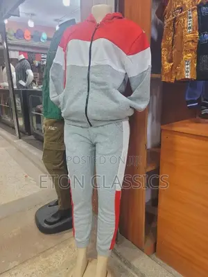 Photo - Red and Grey Color Ladies Tracksuits