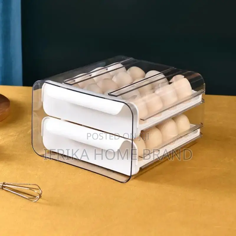 Refrigerator Egg Holder Organizer Box Food Container