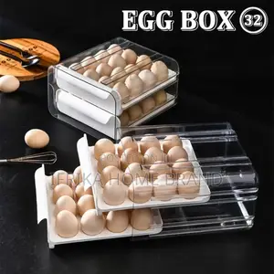 Refrigerator Egg Holder Organizer Box Food Container