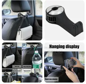 Car Seat Headrest Hook/Phone Holder Back Seat Hanger