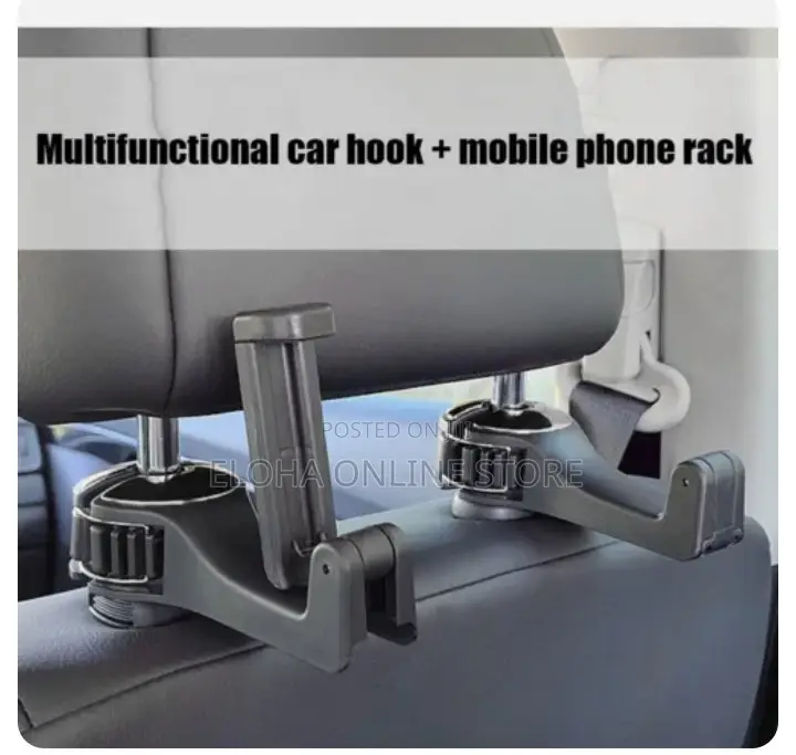 Car Seat Headrest Hook/Phone Holder Back Seat Hanger