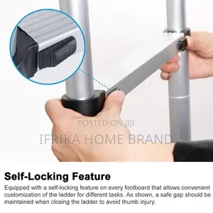 Telescoping Ladder Folding Ladders Aluminum 7 Steps