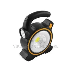 Rechargeable Solar Panel Light - Black