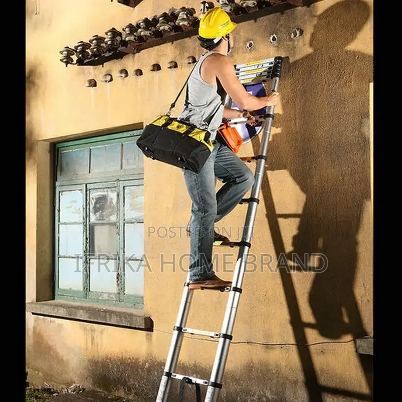 2M 7 Steps Telescopic Ladder Single Straight Ladder