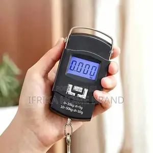Black 50kg Portable Electronic Portable Luggage Scale LCD