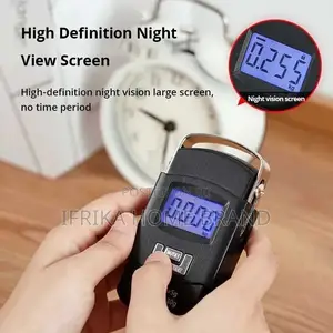 Black 50kg Portable Electronic Portable Luggage Scale LCD