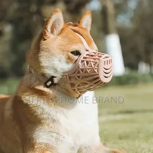 Solid Plastic Pet Dog Muzzle Adjustable Cat Dog Mouth Muzzle