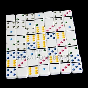Domino Box Toy Game Set 28 Double 6 Travel Dominoes