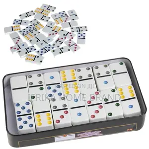 Domino Box Toy Game Set 28 Double 6 Travel Dominoes
