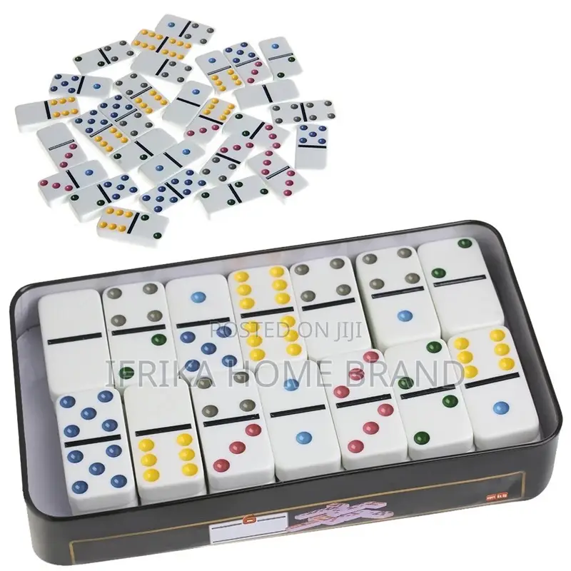 Domino Box Toy Game Set 28 Double 6 Travel Dominoes