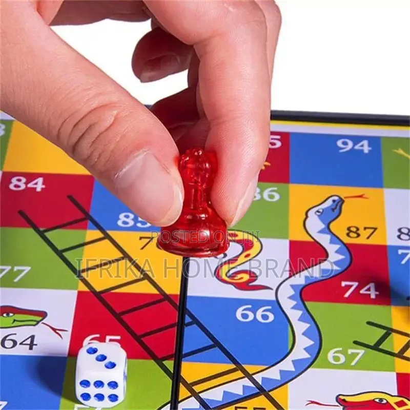 Snake Ladder Educational Kids Children Toy Interesting Board