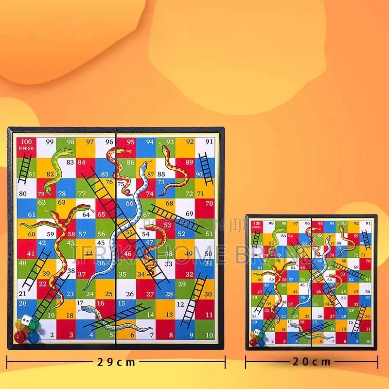 Snake Ladder Educational Kids Children Toy Interesting Board