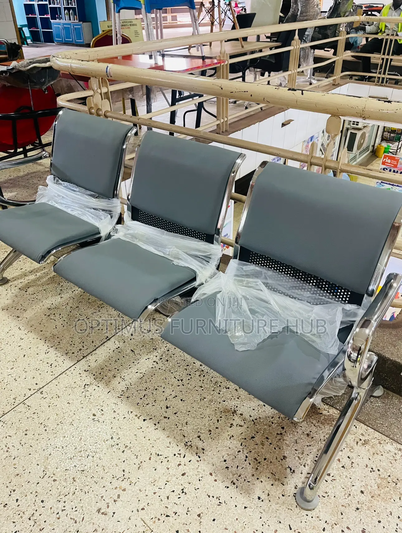 Gray Waiting Chair