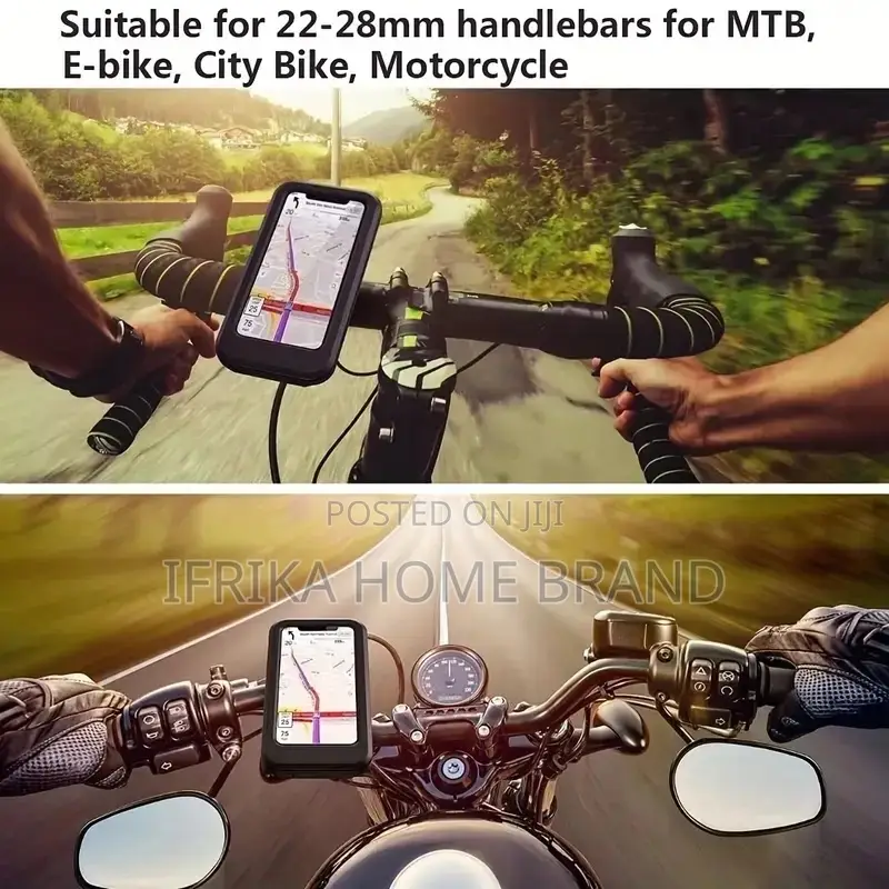 Waterproof Bike Phone Mount Cell Phone Holder for Motorcycle