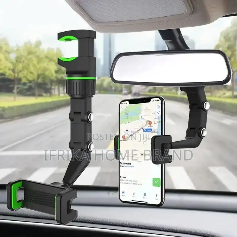 Car Phone Holder Mount for Rearview Mirror Seat Back