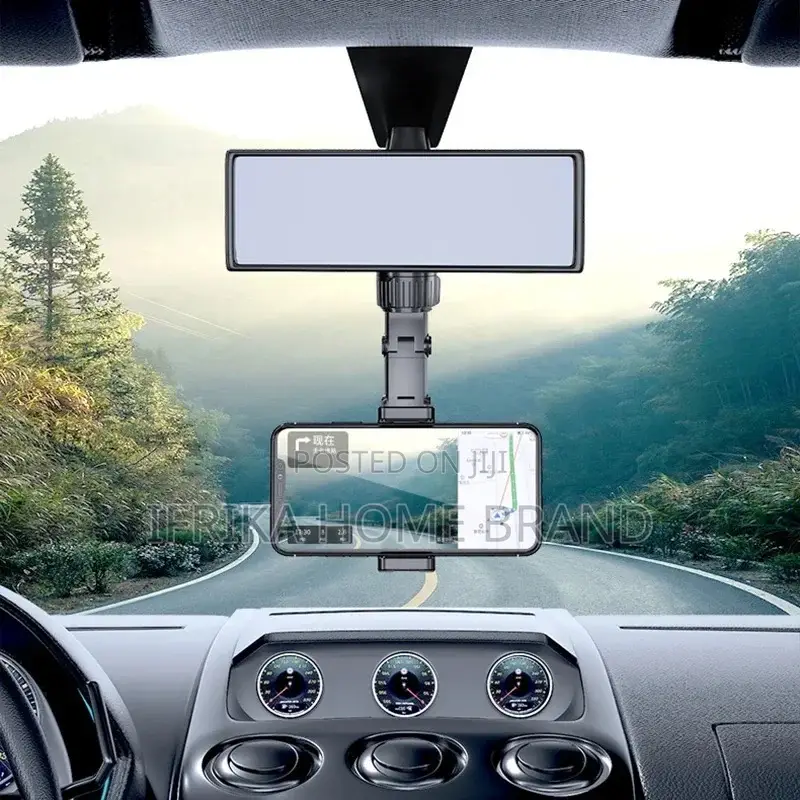 Car Phone Holder Mount for Rearview Mirror Seat Back