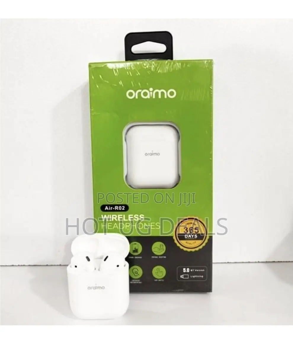 Oraimo Air R02 Wireless Bluetooth Headphones - White