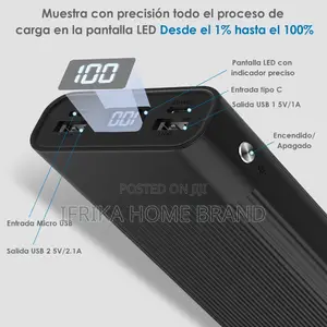 High Capacity 20000mah PORTABLE Power Bank LED Display