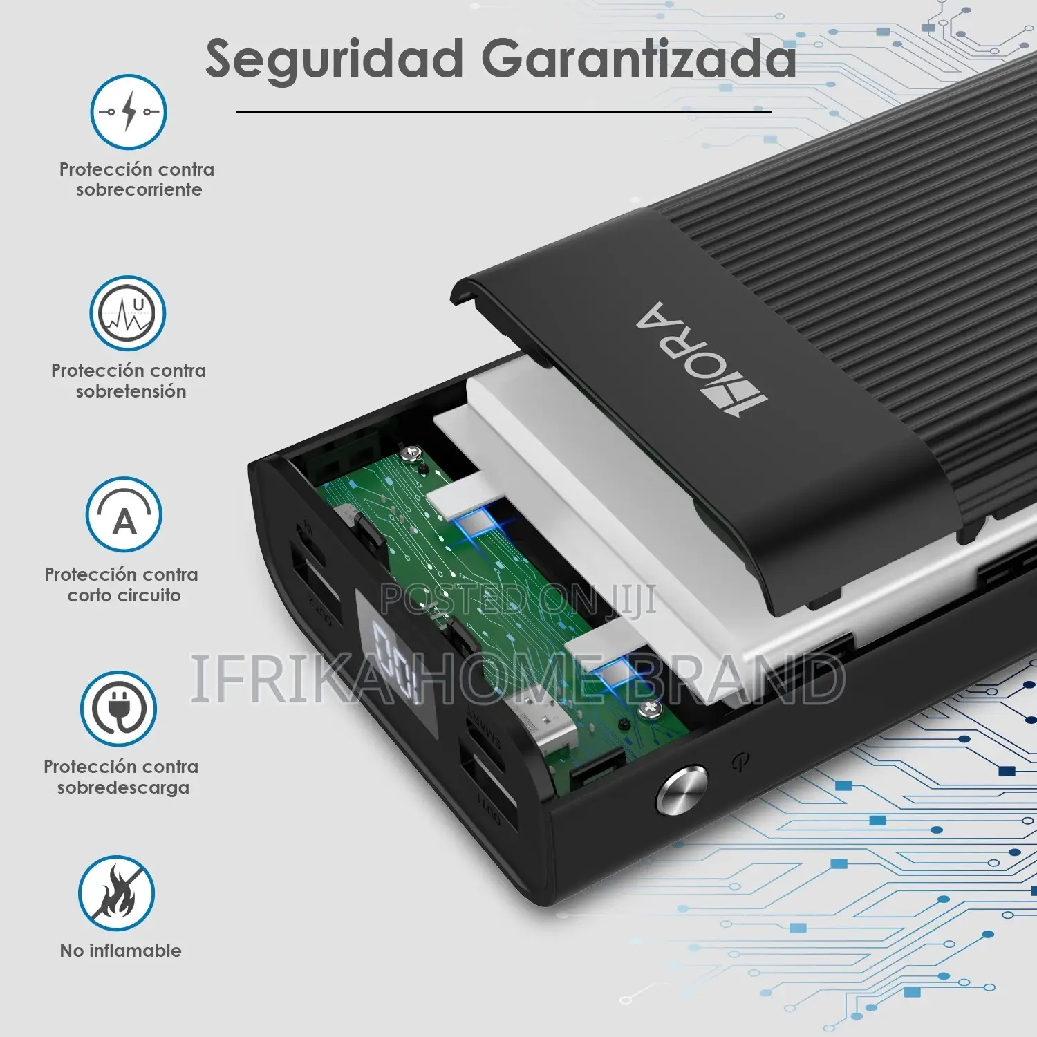 High Capacity 20000mah PORTABLE Power Bank LED Display