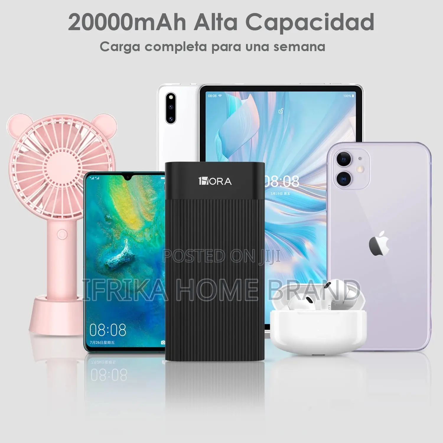 High Capacity 20000mah PORTABLE Power Bank LED Display