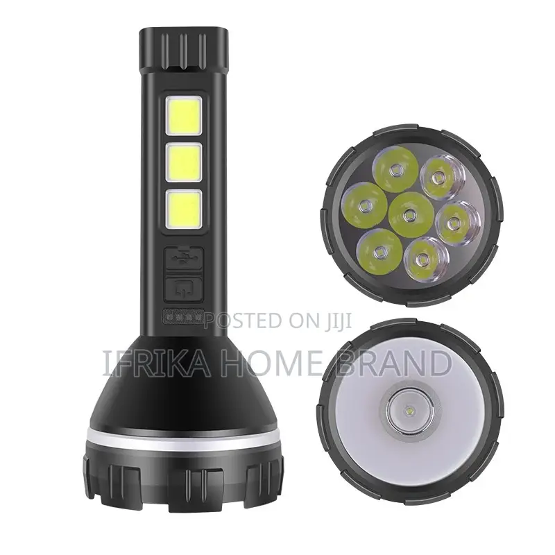 Bright Rechargeable LED Flashlight With Side Light