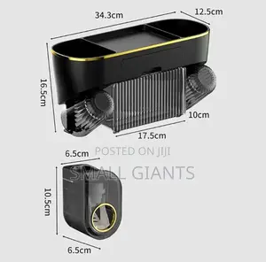 Toothbrush Holder With Paste Dispenser Tissue Storage Box