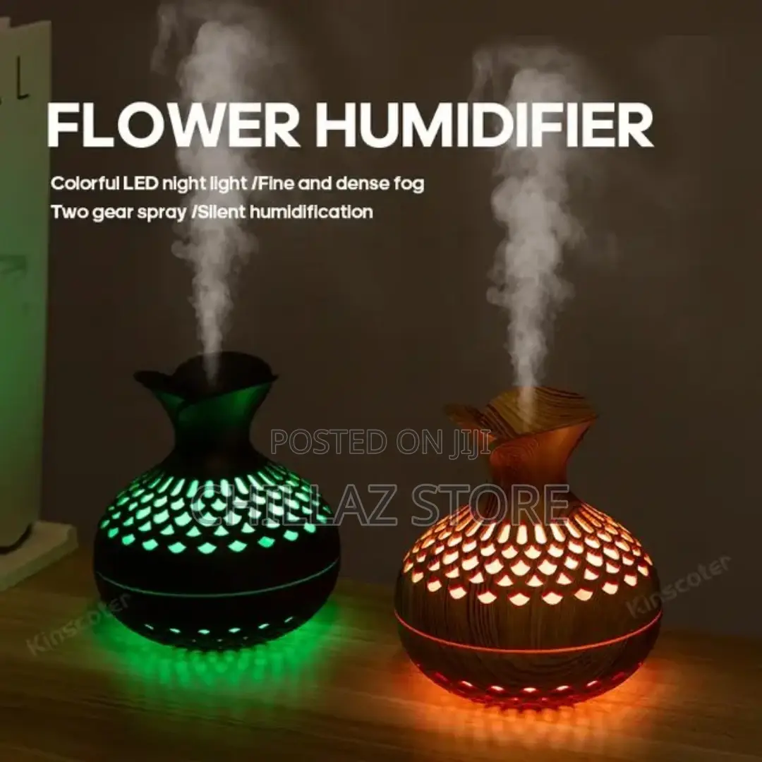 Lightbox
Portable Humidifier, 7 Colour LED Light, USB Wood