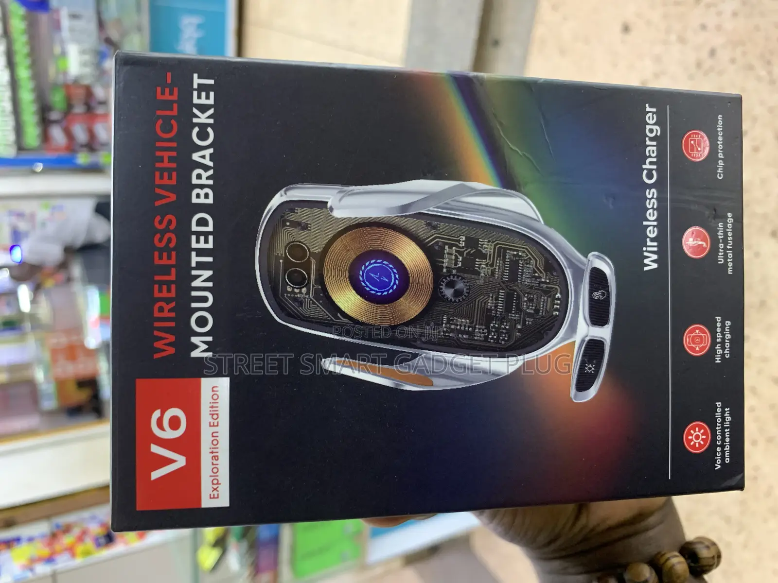 V6 15watts Wireless Phone Holder/ Mount