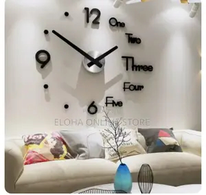Large 3D Wall Clock
