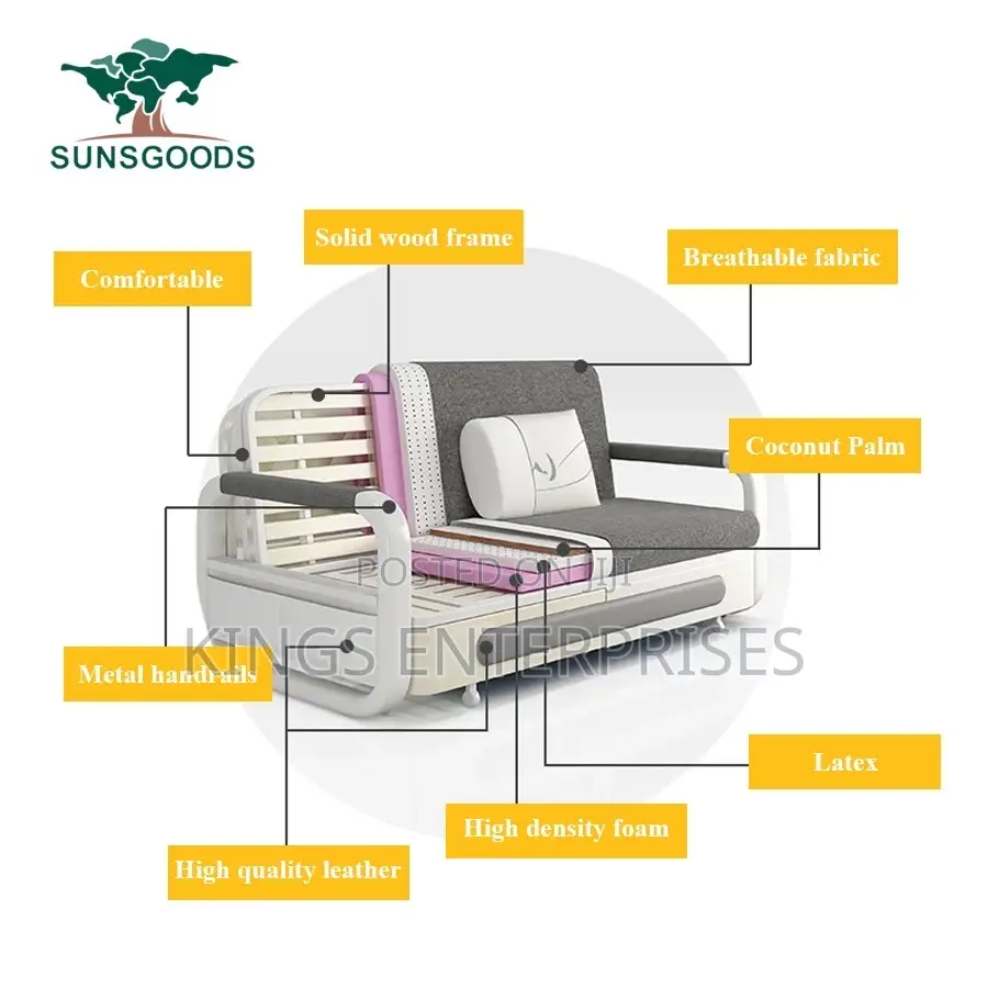 2 Seater Dual Purpose Sofa Bed