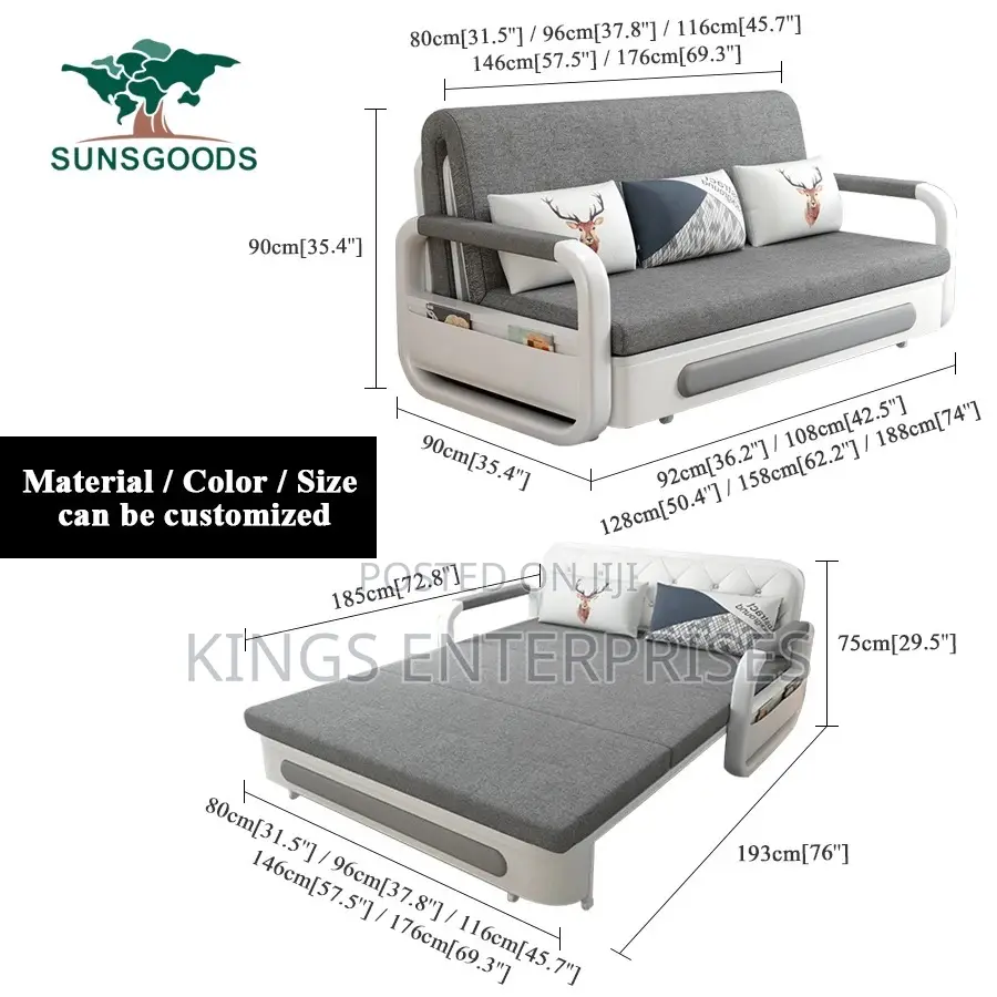 2 Seater Dual Purpose Sofa Bed
