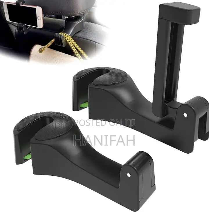 2 in 1 Car Back Seat Hanger With Mobile Phone Holder