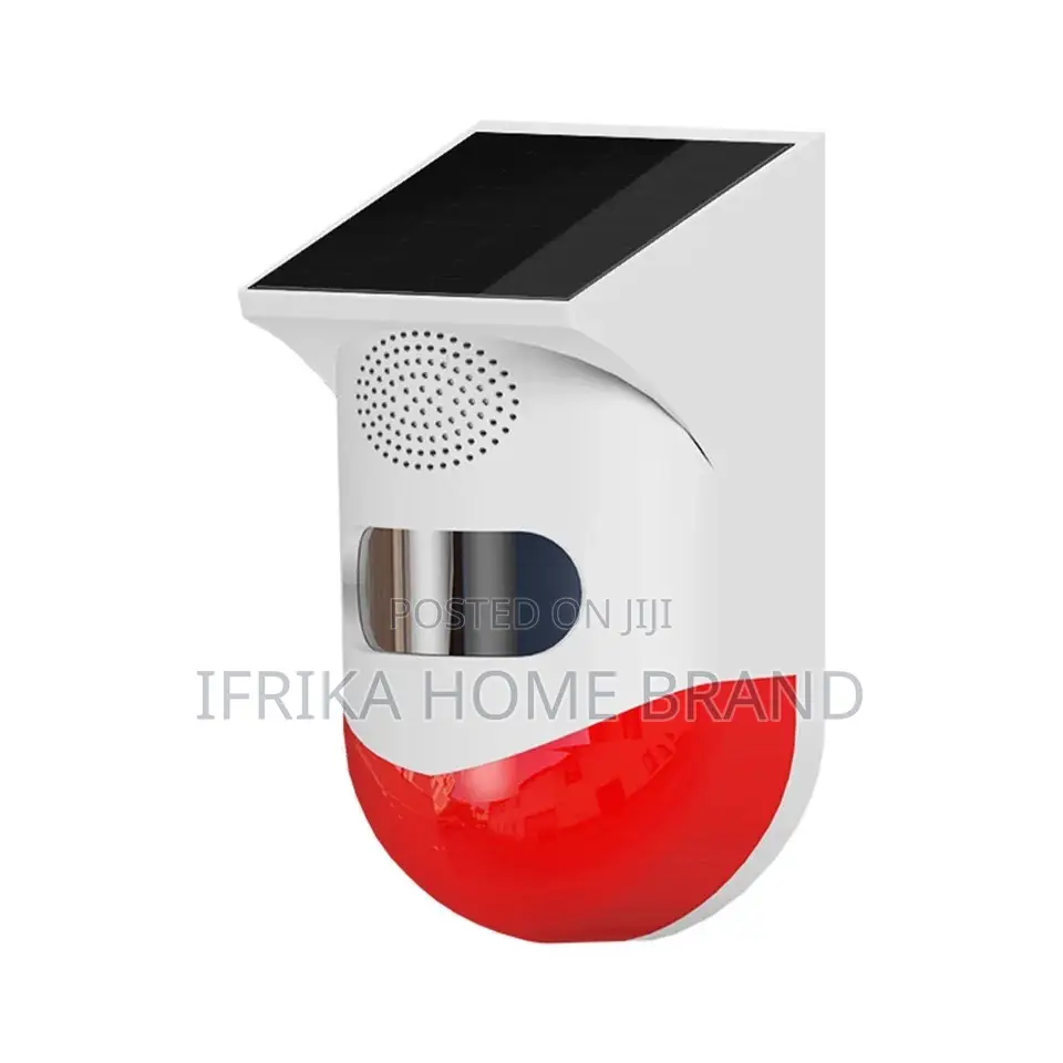 Solar Powered Wireless Infrared Motion Sensor Detector Alarm
